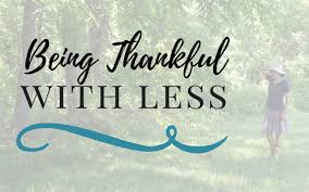 Be Thankful for Less Stuff This Thanksgiving