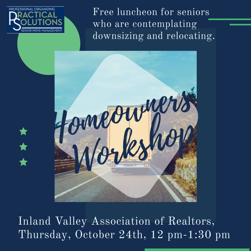 Homeowners Downsizing Lunch and Workshop