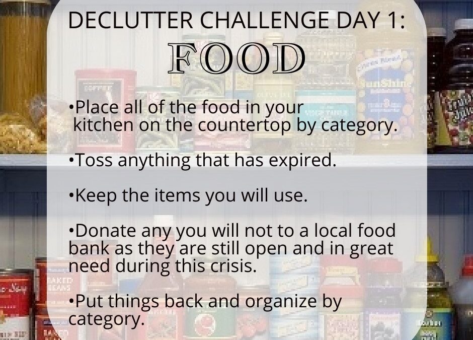 Declutter Challenge – Week 1 – Day 1