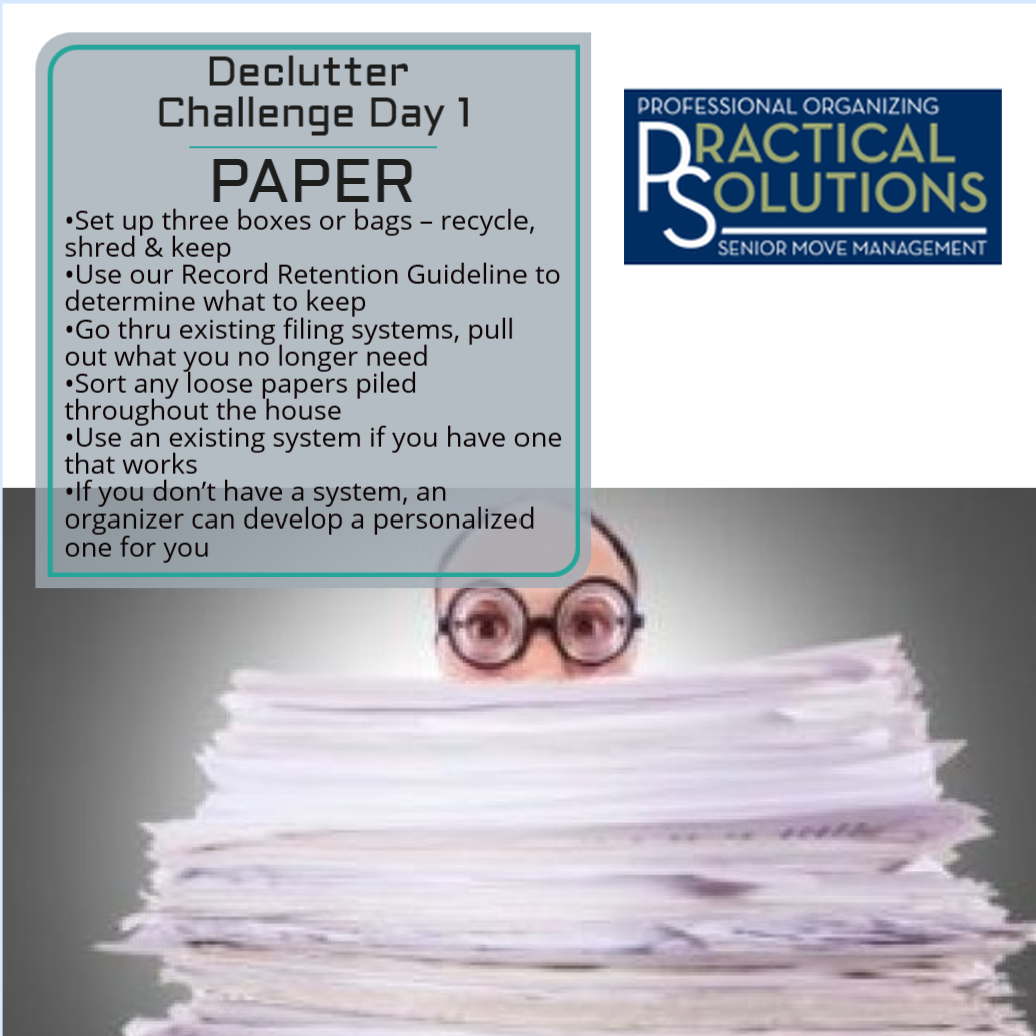 Declutter Challenge – Week 2 – Day 1