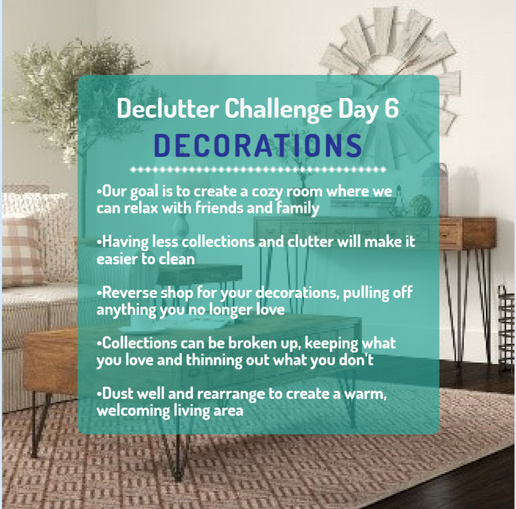 Declutter Challenge – Week 4 – Day 6