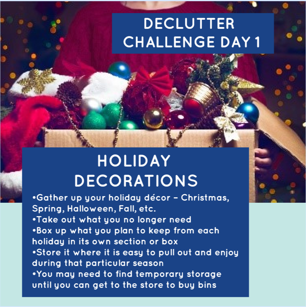 Declutter Challenge – Week 5 – Day 1